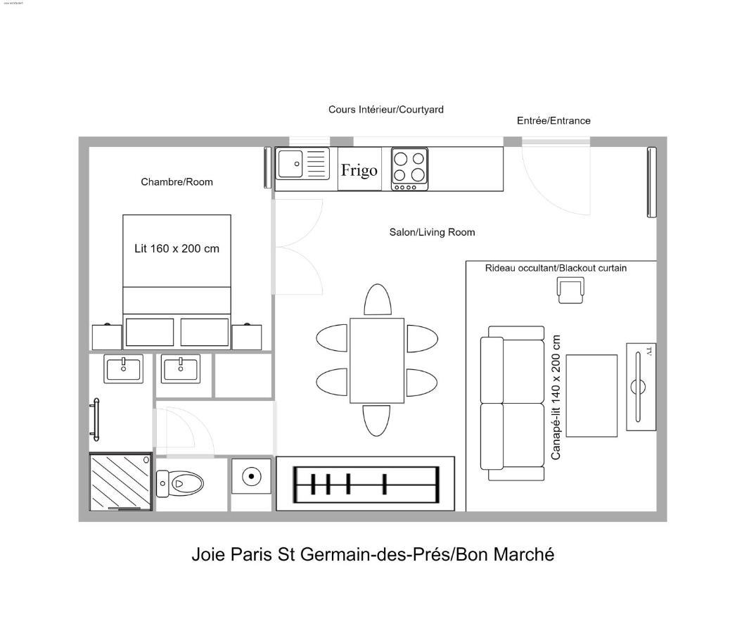 Joie Paris St Germain-Des-Pres - Bon Marche Daire Dış mekan fotoğraf